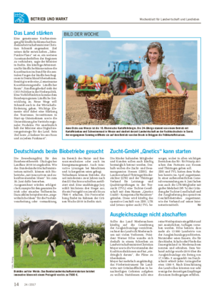 Wochenblatt für Landwirtschaft und LandlebenBETRIEB UND MARKT Anne Dicks aus Weeze ist die 18.