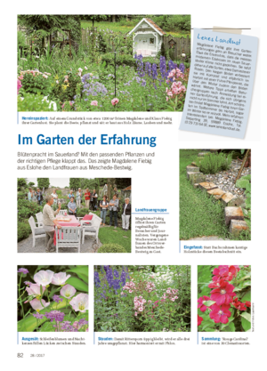 GARTEN Lenes LandlustMagdalene Fiebig gibt ihre Garten­erfahrungen gern an Besucher weiter.