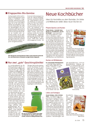 HAUS UND HAUSHALT ■ ■ Eingepacktes Bio-Gemüse Im Supermarkt ist Obst und Ge- müse aus ökologischem Anbau häufig in Plastikfolie einge- schweißt, während konventio- nelle Ware lose in den Regalen liegt.