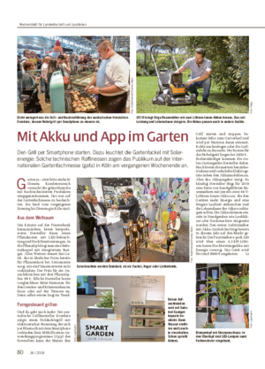 Mit Akku und App im Garten Den Grill per Smartphone starten.