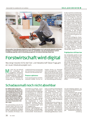 WALD, JAGD UND NATUR ■ Forstwirtschaft wird digital Was bringt Industrie 4.