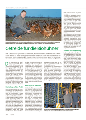 Getreide für die Biohühner Das Emsland ist Synonym für intensive, konventionelle Landwirtschaft.