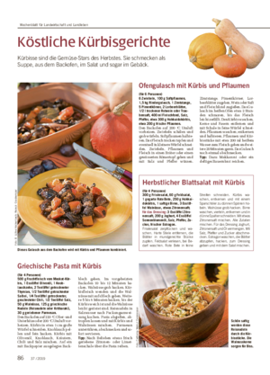 Köstliche Kürbisgerichte Kürbisse sind die Gemüse-Stars des Herbstes.