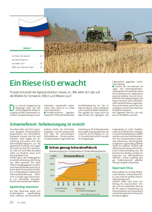 Ein Riese (ist) erwacht Russland kurbelt die Agrarproduktion massiv an.