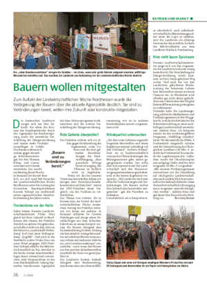 BETRIEB UND MARKT ■ Bauern wollen mitgestalten Zum Auftakt der Landwirtschaftlichen Woche Nordhessen wurde die Ver ärgerung der Bauern über die aktuelle Agrarpolitik deutlich.