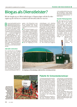 TECHNIK UND NEUE ENERGIE ■ Biogas als Dienstleister?