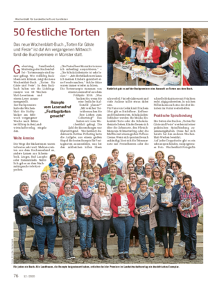 50 festliche Torten Das neue Wochenblatt-Buch „Torten für Gäste und Feste“ ist da!