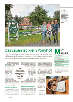 Das Leben ist (k)ein Ponyhof Seit gut 70 Jahren gibt es Ponys auf dem Hof der Familie Schulze Zurmussen in Everswinkel, Kreis Warendorf.