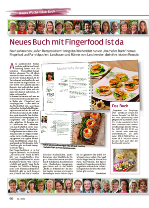 Neues Buch mit Fingerfood ist da Nach zahlreichen „süßen Rezeptbüchern“ bringt das Wochenblatt nun ein „herzhaftes Buch“ heraus: Fingerfood und Partyhäppchen.