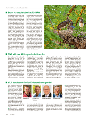 ■ Erster Naturschutzbericht für NRW Erfolge des Artenschutzes, aber auch einen weiter kritischen Zustand der Biodiversität in Nordrhein-Westfalen belegt der erste Naturschutzbericht der Landesregierung.