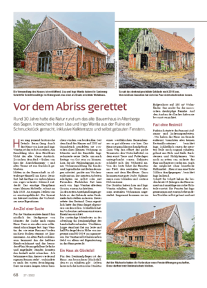 Vor dem Abriss gerettet Rund 30 Jahre hatte die Natur rund um das alte Bauernhaus in Altenberge das Sagen.