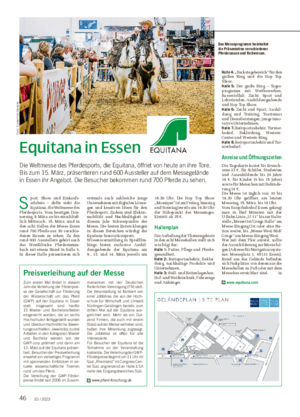 46 10 / 2023 Equitana in Essen Die Weltmesse des Pferdesports, die Equitana, öffnet von heute an ihre Tore.