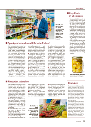 HAUSHALT 7119 / 2023 ■ Spar-Apps bieten kaum Hilfe beim Einkauf Die Lebensmittelpreise sind im vergangenen Jahr stark gestiegen.